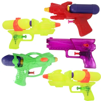 Produktbild von Wasserpistolen 5er Set - 25 cm - Mehrfarbig - Kunststoff - BLUE SKY