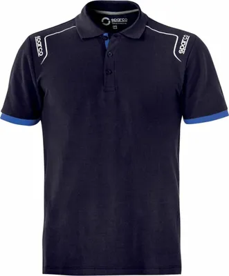Zdjęcie produktu dla Super Oferta Koszulka Polo Sparco Portland - 100% Bawełna - Rozmiar L kolor Granatowy