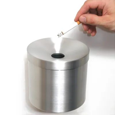 Produktbild von Wand Aschenbecher Aluminium SZAGATO Ø15x15cm 1 ltr. SZAGATO Wand Aschenbecher outdoor Aschenbecher Wandmontage Aschenbecher draussen outdoor