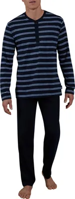 Produktbild von CECEBA Herren Pyjama blau uni Größe: 6466