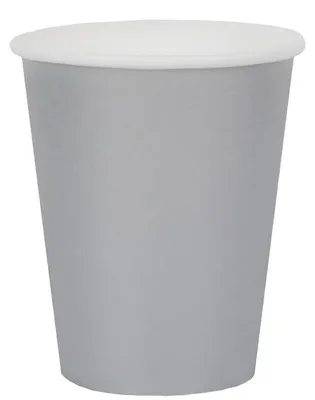 Image de 10 gobelets en carton gris argenté