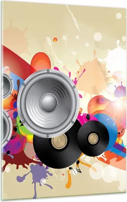 Produktbild von Bilder auf glas - Einteilig - Musik abstrakt Komposition Dekoration - 50x70cm - Glasbilder - Wandbilder - Bilder - Wanddekoration aus Glas - Glas Bilder - Wandbild auf Glas - GPA50x70-2560