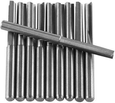 Obrázek produktu pro Dvojité rovné frézy, 10 kusů, 3,175 mm