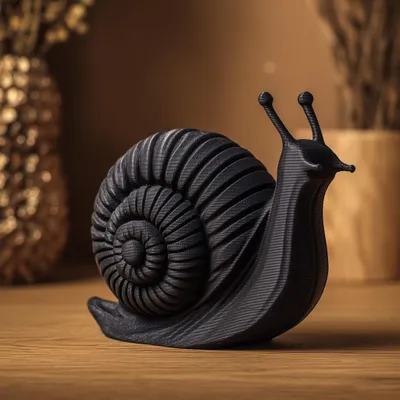 Schneckenfigur mit Spiralgehäuse – Decords Dekorationsfigur, Produktansicht 1