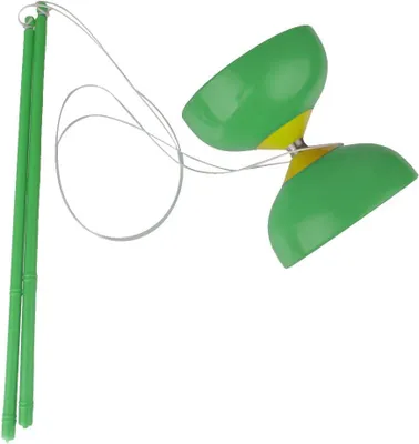 Produktbild von Klassisches Geschicklichkeitsspiel Diabolo zum Jonglieren Grün