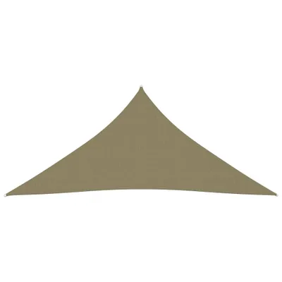 Image de Voile de parasol tissu oxford triangulaire 3x3x3 m beige