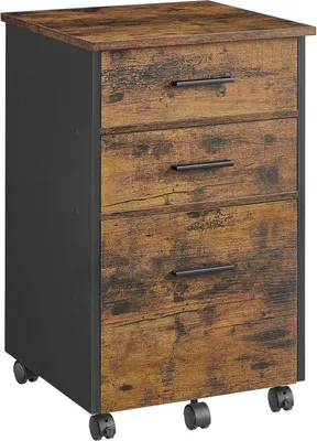 Productafbeelding van Famanu ladeblok met vintage design - 3 lades, mobiel