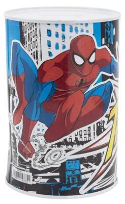 Produktbild von Kinderspardose aus Metall - Spiderman Streets