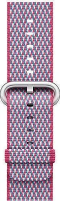 Produktbild von Armband Apple Watch Woven Nylon Berry Check (Beerenkaro), 42mm
