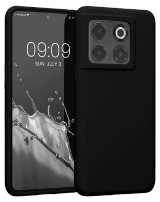 Produktbild von kwmobile Handyhülle für OnePlus 10T 5G Hülle - Case Silikon - Kabelloses Laden - Schutzhülle Cover in Schwarz