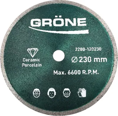 Obrázek produktu pro Gröne diamantový řezací kotouč 230 x 22,23 mm, diamantový řezací kotouč, diamantový kotouč, řezací kotouč