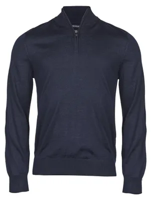 Produktbild von Tee Jays - Pullover mit halbem Reißverschluss für Herren LT1637 (M) (Marineblau)
