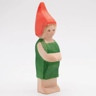 Produktbild von Original Ostheimer Holzfigur Modell Pepe aus Ahornholz, 12 cm breit, 1 cm hoch