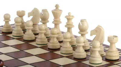 Produktbild von Große Schachspiel Turnier nr 8 Schachset mit Figuren aus Holz 54x54cm