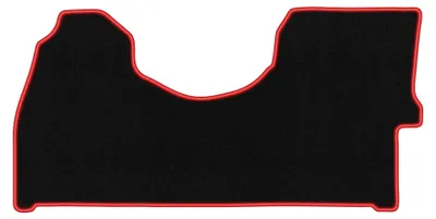 Immagine prodotto di Tappetini in moquette per Volklswagen Crafter 2006-2019 (commerciale) – set 4 pezzi, nero/rosso, su misura – Wielganizator CARLUX