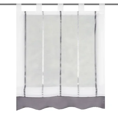 Image de Stores enrouleurs à rayures verticales, 140 x 80 cm, gris