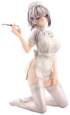Imagen del producto de Figura de PVC del personaje Saotome Shino, versión de enfermera. Ilustración de Minori Chigusa. 17 cm
