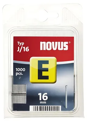 Zdjęcie produktu dla Gwoździe zszywki Novus typ E J/16 1 000 sztuk, długość 16 mm