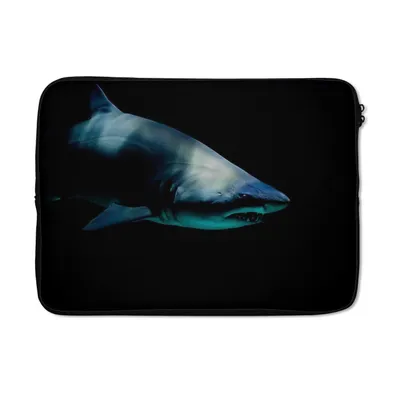 Produktbild von MuchoWow® Laptop Hülle 14 ZollHai - Makro - Wasser Laptoptasche - Laptoptasche - Stoßsicher - Schutzhaube