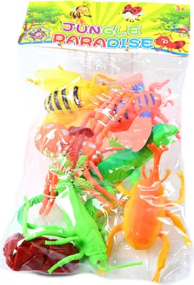 Produktbild von Insekten Figuren Set - Realistische Käfer & Spinnen Spielzeugtiere zum Lernen
