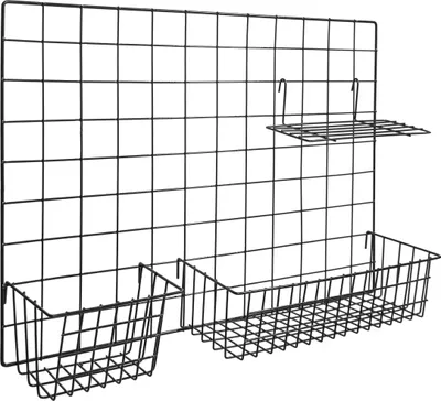 Produktbild von QUVIO Memoboard Stahl - Wandtafeln - Wandorganisator - Schwarz