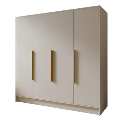 Produktbild von Kleiderschrank Goya I 200 cm (kaschmir, goldene Griffe)
