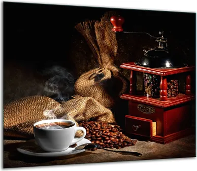 Obrázok produktu pre Kryt varnej dosky Sklenený kryt varnej dosky Splashback 60x52cm Káva