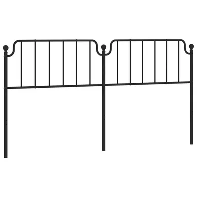 Produktbild von vidaXL Ersatz-Kopfteil Metall Schwarz 200 cm