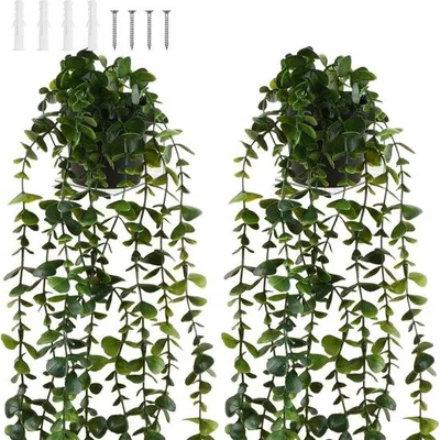 Produktbild von Künstliche Pflanzen 2er Set für Büro oder Garten Dekoration