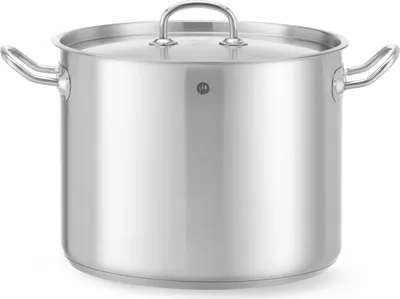 Image de HENDI Marmite à légumes - avec couvercle, Kitchen Line, 13,5L, ⌀280x(H)220mm