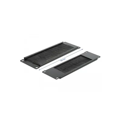 Image de DELOCK 10" Kabelmanagement Bürstenleiste 2 HE schwarz