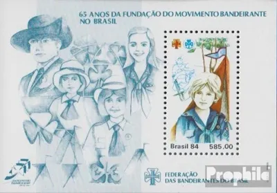 Produktbild von Briefmarken Brasilien 1984 Mi Block66 (kompl.Ausg.) postfrisch Pfadfinderverband