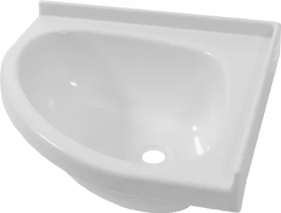 Image de Lavabo d'angle camping-car Caravane Camping Bateau 345 x 345 x145 mm ovale blanc