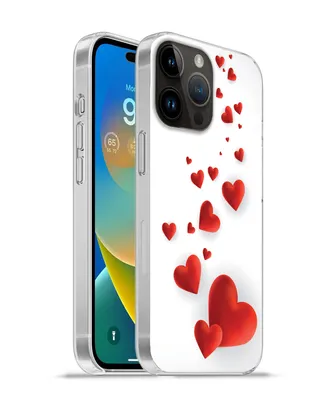 Produktbild von MuchoWow® Handyhülle Schutzhülle Hülle für Apple iPhone 14 Pro Max Eine Illustration eines Pfades der Herzen Silikon Softcase Handy Hülle - Hardcover