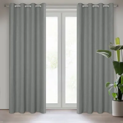 Obrázek produktu pro Záclona LIDIA stříbrná 140x250 cm závěs s očky