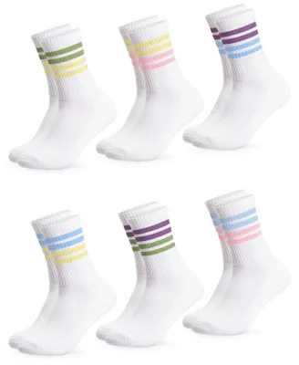 Produktbild von Occulto Damen Retro Tennis Socken 6er Pack (Modell: Steffi)