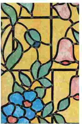 Produktbild von Fensterfolie Nizza Adhesive - Klebefilm Bleiglas Look 0,45 m x 2 m bunt