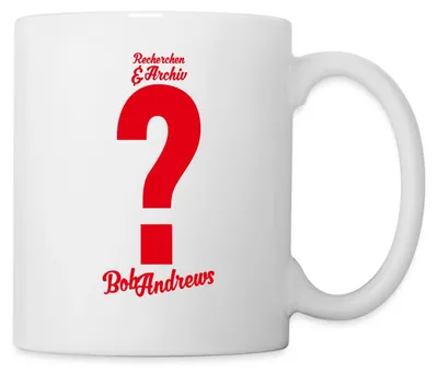 Produktbild von Spreadshirt Die Drei Fragezeichen Bob Andrews Kostüm Karneval Tasse, One size, Weiß