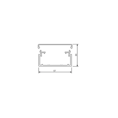 Obrázok produktu pre Hager LF3006007035, 2 m, Plast, Polyvinylchlorid (PVC), Šedá