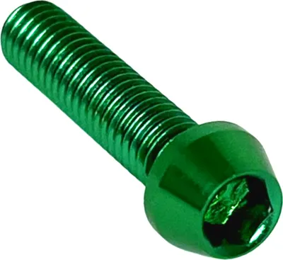Produktbild von Aluschraube M5x16 konisch 4mm Innensechskant grün