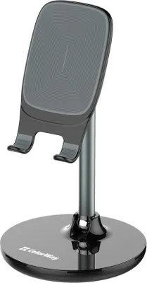 Image de COLORWAY Support pivotant à 90° pour téléphone portable/tablette/ noir