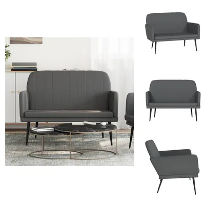 Obrázek produktu pro vidaXL Lavice šedá 107x80x81 cm Imitace kůže - Lavice
