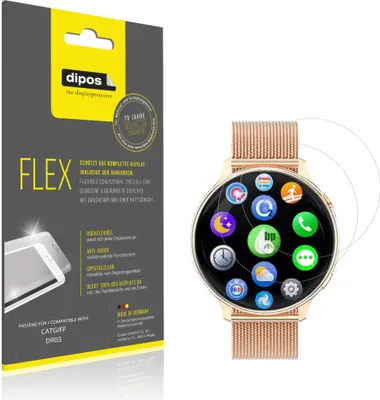 Immagine prodotto di 2x Pellicola protettiva per CATGIFF DR03, rivestimento al 100%, Protezione dipos Flex