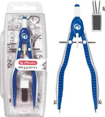 Immagine prodotto di herlitz 50046768 herlitz Zirkel my.pen blau/weiß
