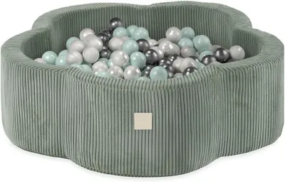 Produktbild von MISIOO Bällebad für Kinder 95x30 cm - 400 Bälle (6cm) - Baby Spielzeug ab 1 Jahr - Perfekt für Kleinkinder und Spielspaß