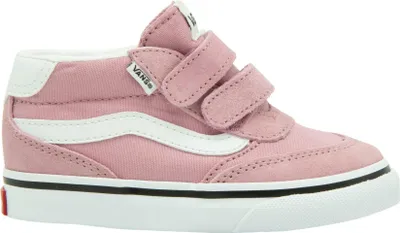 A single pink Vans sneaker is shown against a white background.