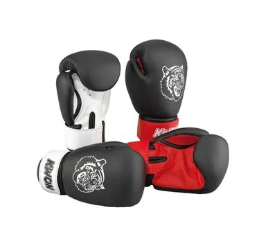 Produktbild von KWON Junior Tiger Boxhandschuh 10oz schwarz/weiß 10oz