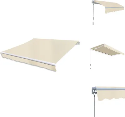Produktbild von vidaXL Gelenkarmmarkise Handbetrieben 300 cm Cremeweiß - Markisen