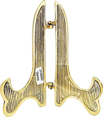 Produktbild von 22cm Ständer Massiv Messing Handarbeit Ikone, Buch, Tellerständer Geschenk 2785
