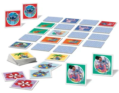 Zdjęcie produktu dla Mini Memory Stitch | 48 kart z obrazkami | Ravensburger | gra do ukadania dla dzieci